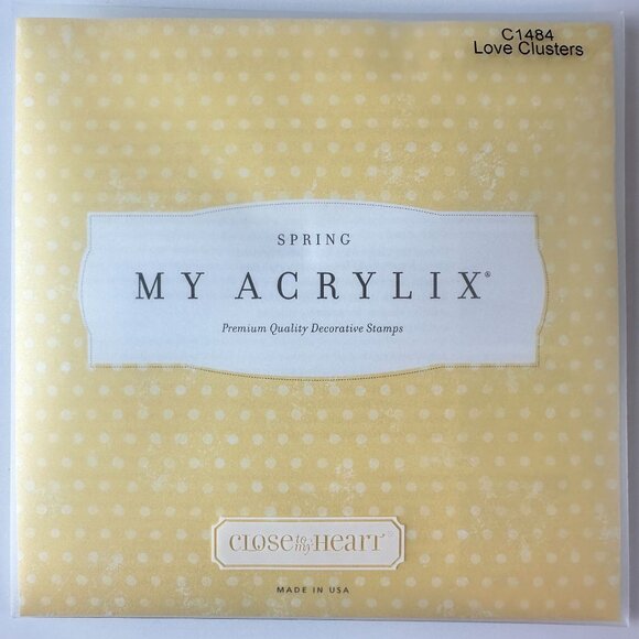 My Acrylix Stamps C1484 Love Clusters CTMH - Picture 2 of 2